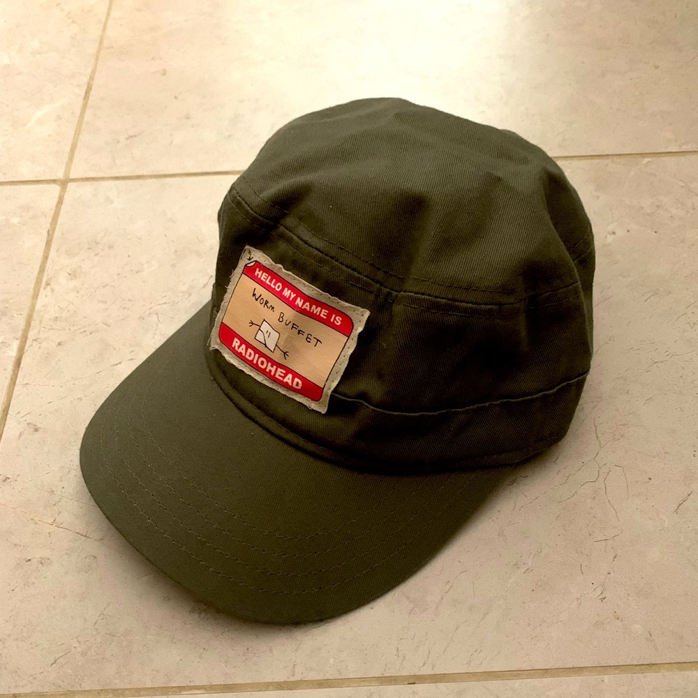 Urban Outfitters Olive Green Radiohead Patch Cap